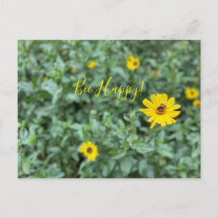 A Blooming California: Bee Happy!  Postcard