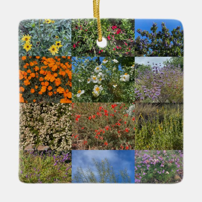 A Blooming California: Sunnyvale, 2022 Ceramic Ornament (Front)