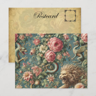 A Blooming Mythos – Gothic Victorian Holiday Postcard