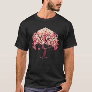 A Blossoming Tribute to Spring Geometric Tree of L T-Shirt