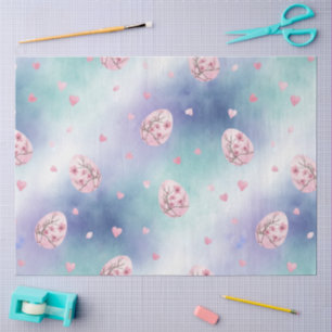 A Blue and Pink Easter Series Design #3 Tissue Paper