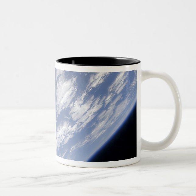 A blue and white part of Earth Two-Tone Coffee Mug (Right)