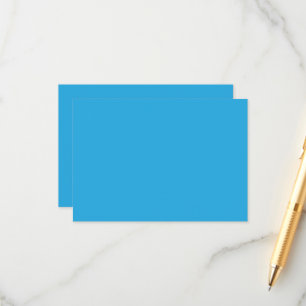 a blue background with a enclosure card