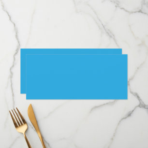 a blue background with a menu