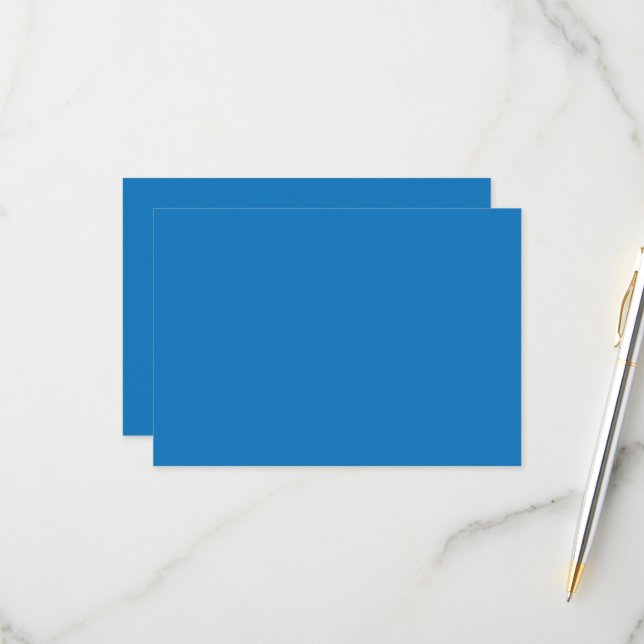 a blue background with a RSVP card (Front/Back In Situ)