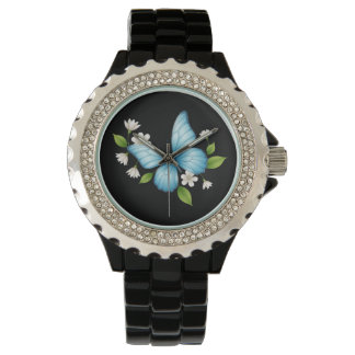 A blue butterfly eWatch Watch