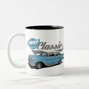 A Blue Classic Two-Tone Coffee Mug
