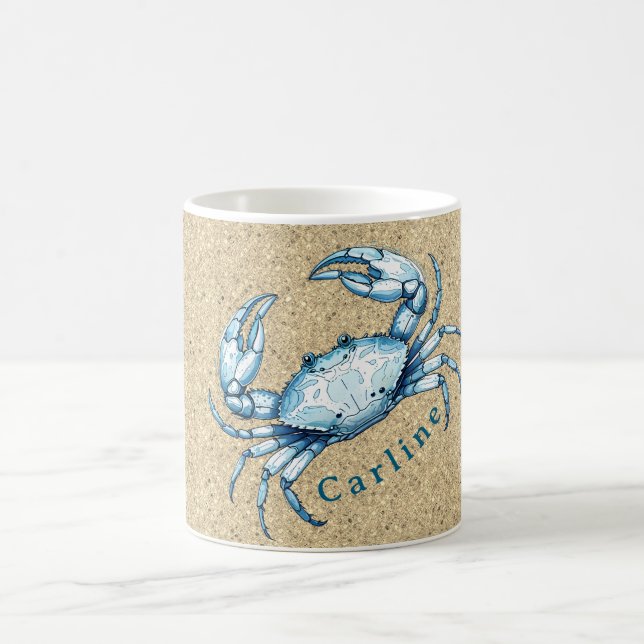 A Blue Crab Coffee Mug (Center)