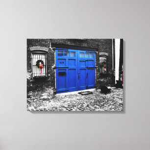 a blue door canvas