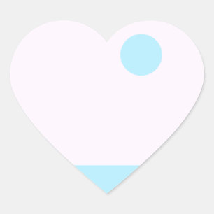 A blue dot or a blue Moon? Heart Sticker