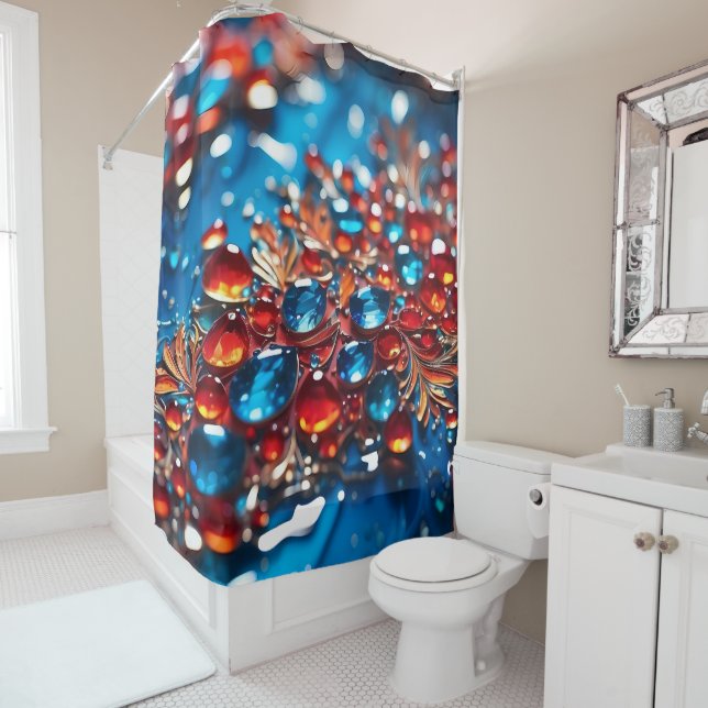 A Blue Gem with Gold Design  (In Situ)