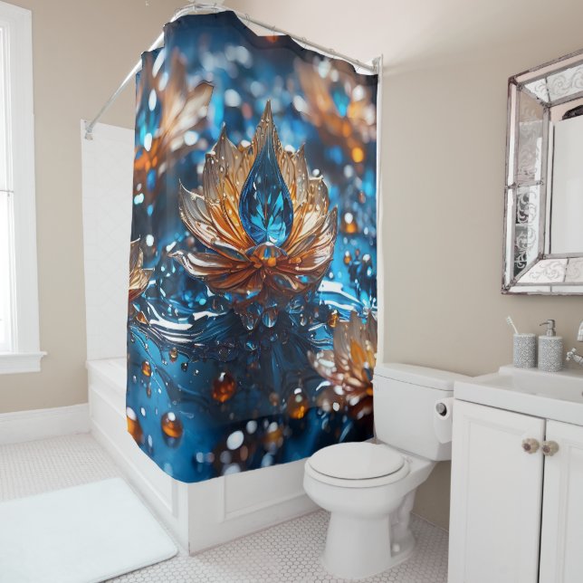 A Blue Gem with Gold Design  (In Situ)