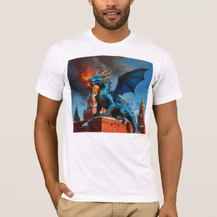 A Blue & Gold Dragon Visits Moscow T-Shirt