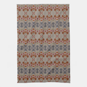 A Blue Rust Red Kitchen Towel