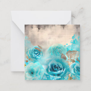 A Blue Shabby Chic Ephemera Design Series 7 Card