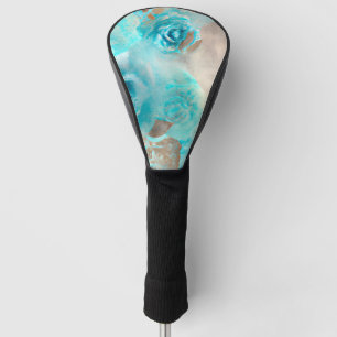 A Blue Shabby Chic Ephemera Design Series 7 Golf Head Cover