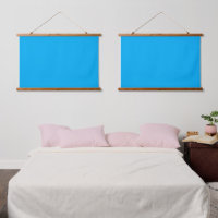 A blue square centred on a white background, crea