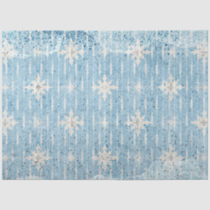 A Blue Winter Grunge Series Design 5 Tissue Paper