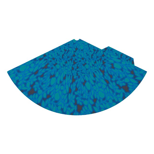 A blue wrapping paper with a creative arts pattern party hat (Front)