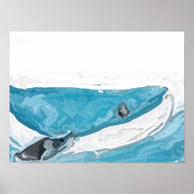 A Bluewhale On The Move Poster (Front)