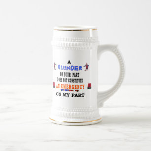 A BLUNDER BEER STEIN