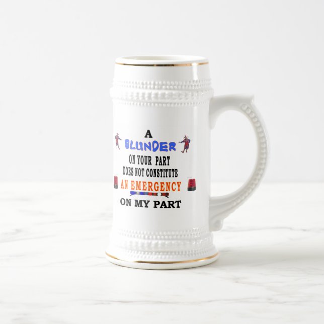 A BLUNDER BEER STEIN (Right)