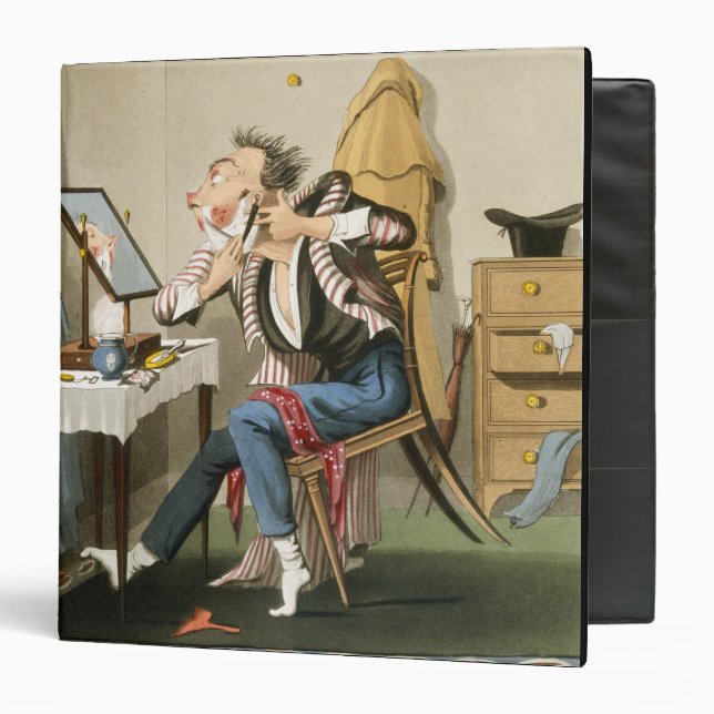 A Blunt Razor, pub. by Hunt, 1827 (coloured etchin Binder (Front/Inside)