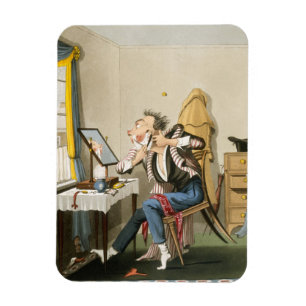 A Blunt Razor, pub. by Hunt, 1827 (coloured etchin Magnet