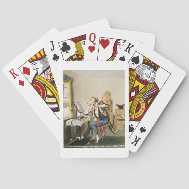 A Blunt Razor, pub. by Hunt, 1827 (coloured etchin Playing Cards (Back)