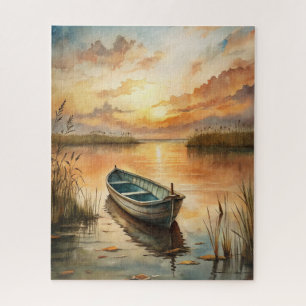 A Boat on the Lake Jigsaw Puzzle