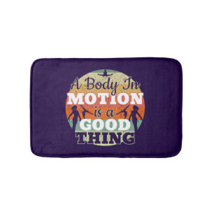A Body in Motion - Girls Gymnastics Mindset Bath Mat