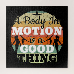 A Body in Motion - Girls Gymnastics Mindset  Jigsaw Puzzle