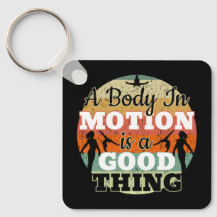 A Body in Motion - Girls Gymnastics Mindset  Keychain