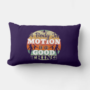 A Body in Motion - Girls Gymnastics Mindset  Lumbar Pillow