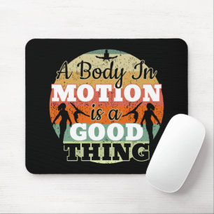 A Body in Motion - Girls Gymnastics Mindset Mouse Pad