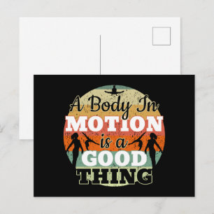 A Body in Motion - Girls Gymnastics Mindset  Postcard