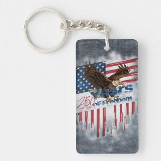 A bold illustration of an American symbol Keychain