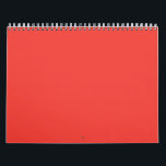 A bold red square surrounded by a crisp white bord calendar<br><div class="desc">Elevate your space with this striking red square art piece, elegantly framed by a clean white border. The vivid colour contrast creates a visually captivating focal point that commands attention in any room. Add a pop of colour and modern sophistication to your décor with this bold and eye-catching design.</div>