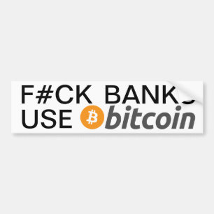 A bold sticker that spreads the word about Bitcoin