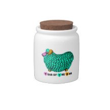 Funky Green Ram chinois Année Zodiac Candy Jar