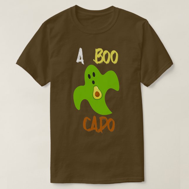 A Boo Cado Funny avocado ghost Halloween costume C T-Shirt (Design Front)