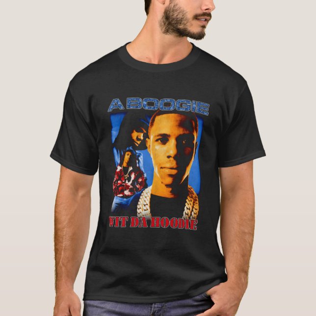 A Boogie Wit Da Collage Black T-Shirt (Front)