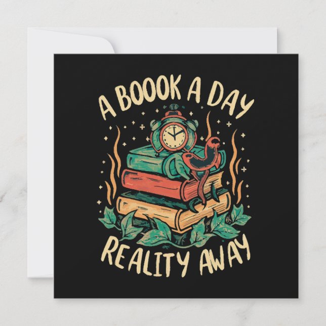 A book a day keep Reality away (Front)