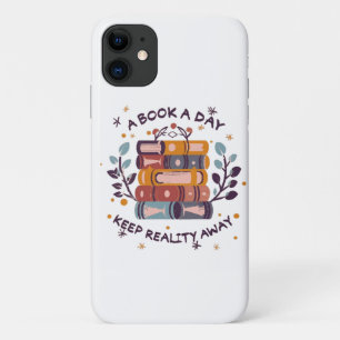 A book a day keep reality away iPhone 11 case
