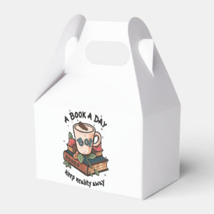A book a day keep Reality away Favor Box
