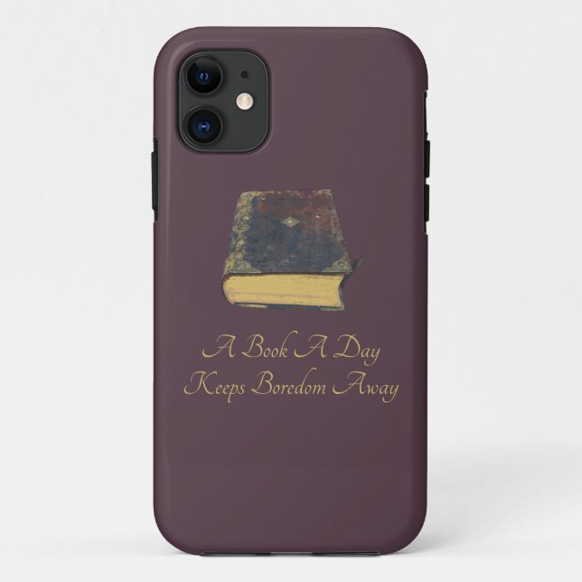 A Book A Day Keeps Boredom Away Case-Mate iPhone Case (Back)