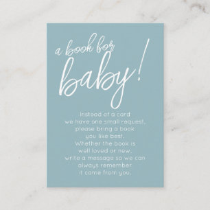 A Book for Baby Joint Baby Shower Enclosure Card