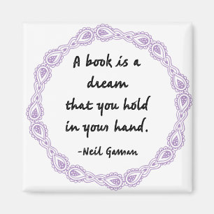 A Book Is A Dream Quote Magnet