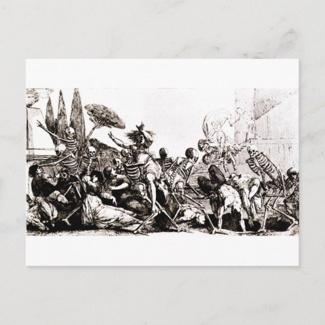A bountiful Harvest for Death Postcard (Front)