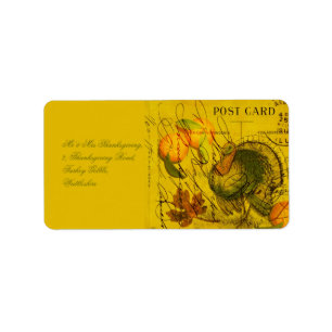 A Bountiful Thanksgiving Label